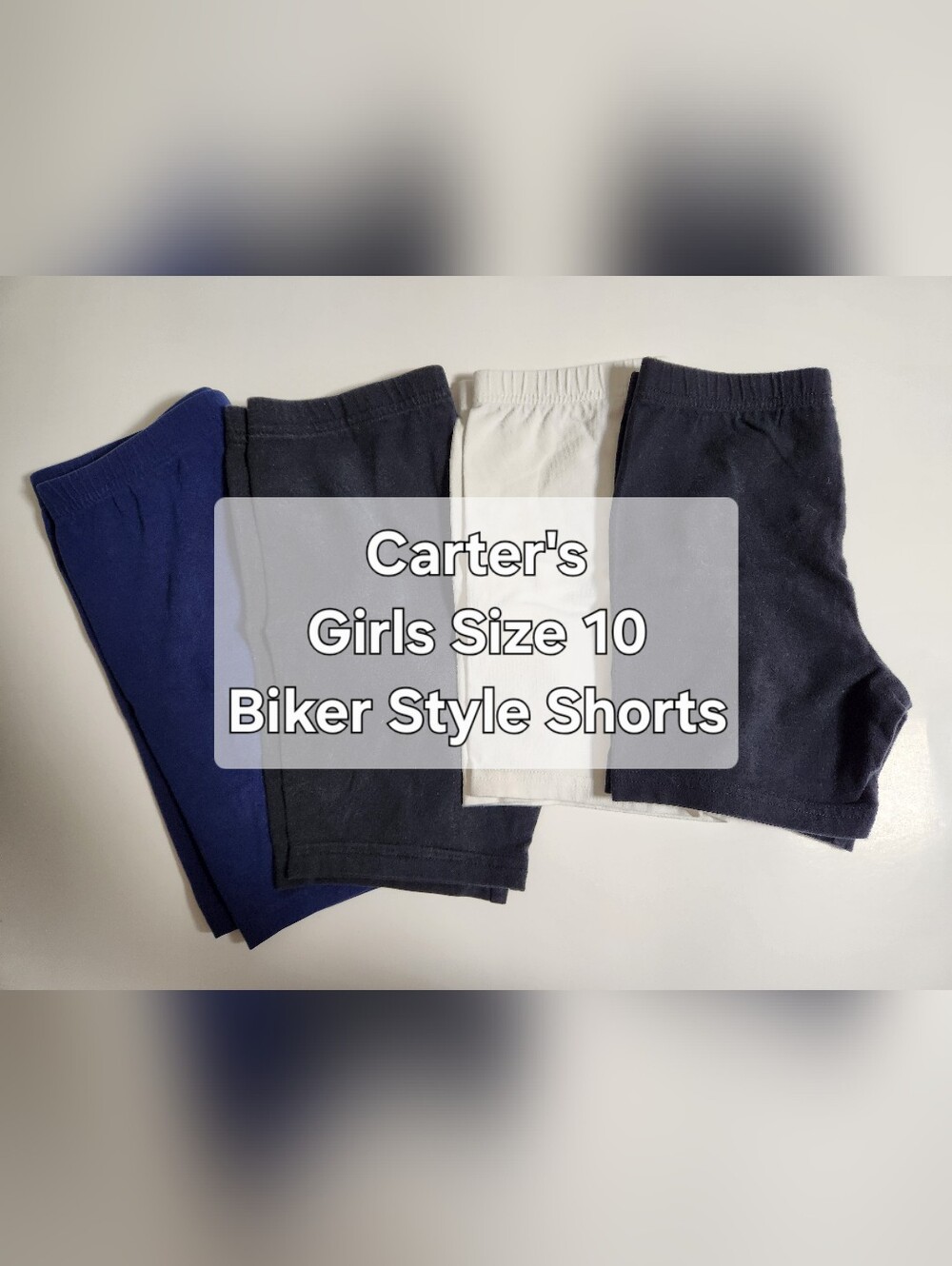 🎆 Girls Size 10 Shorts Biker Style Carters